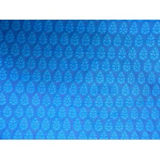 Cotton Silk Jacquard 1 Turquoise Fabric